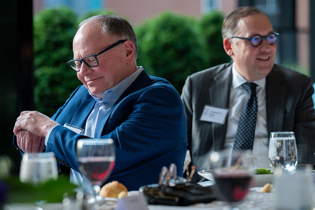 Andrew Bursky and Chancellor Andrew D. Martin