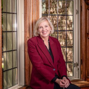 Stephanie Kirk, director of the Center for the Humanities, joined the WashU faculty in 2003. She is the author of two books about the literature and religion of colonial Mexico. (Photo: Kevin Roberts)
