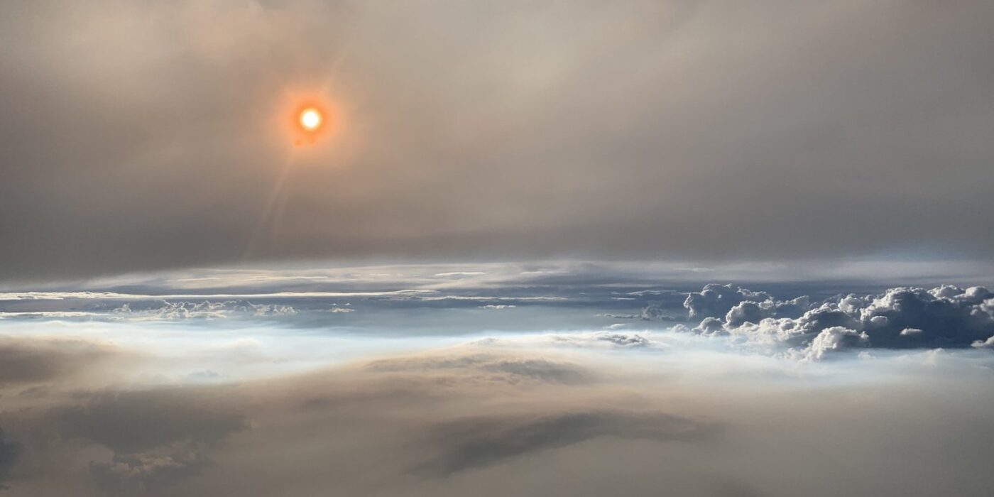 a view of a fire cloud