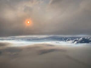a view of a fire cloud