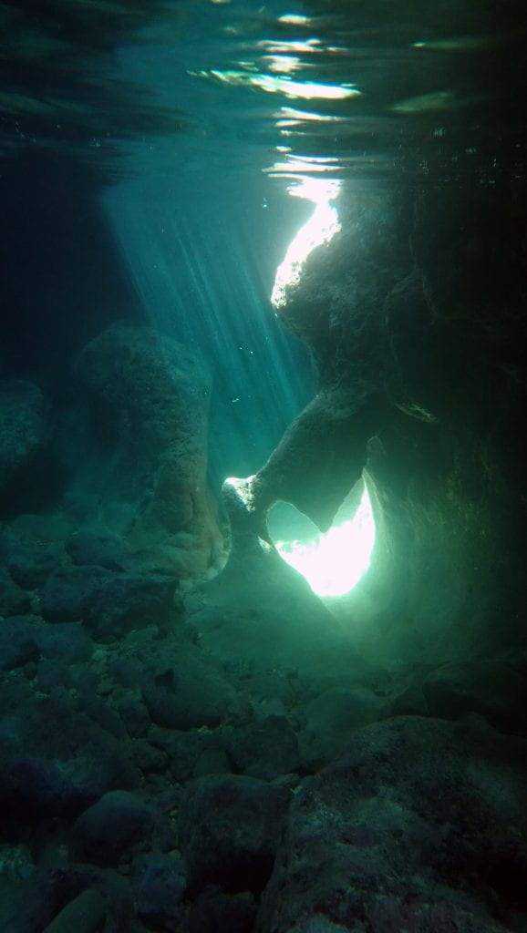 underwater cave