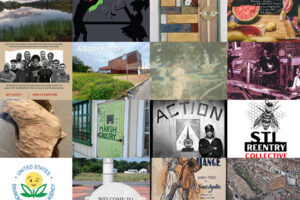 collage of Divided City projects