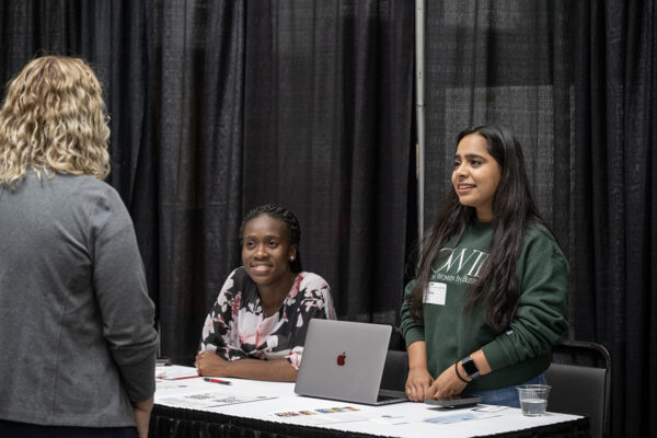 Turning the tables: Employers make their pitch at WashU’s Reverse Career Fair