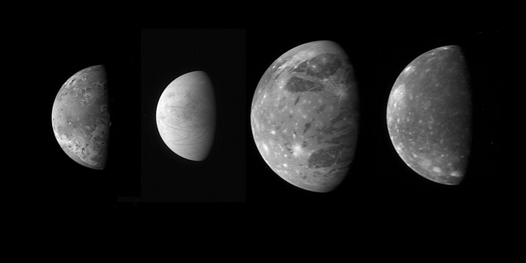 Jupiter's Moons: Family Portrait