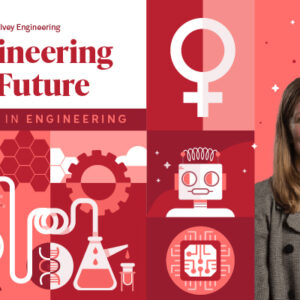 "Engineering the Future" graphic with a photo of Jean Springsteen