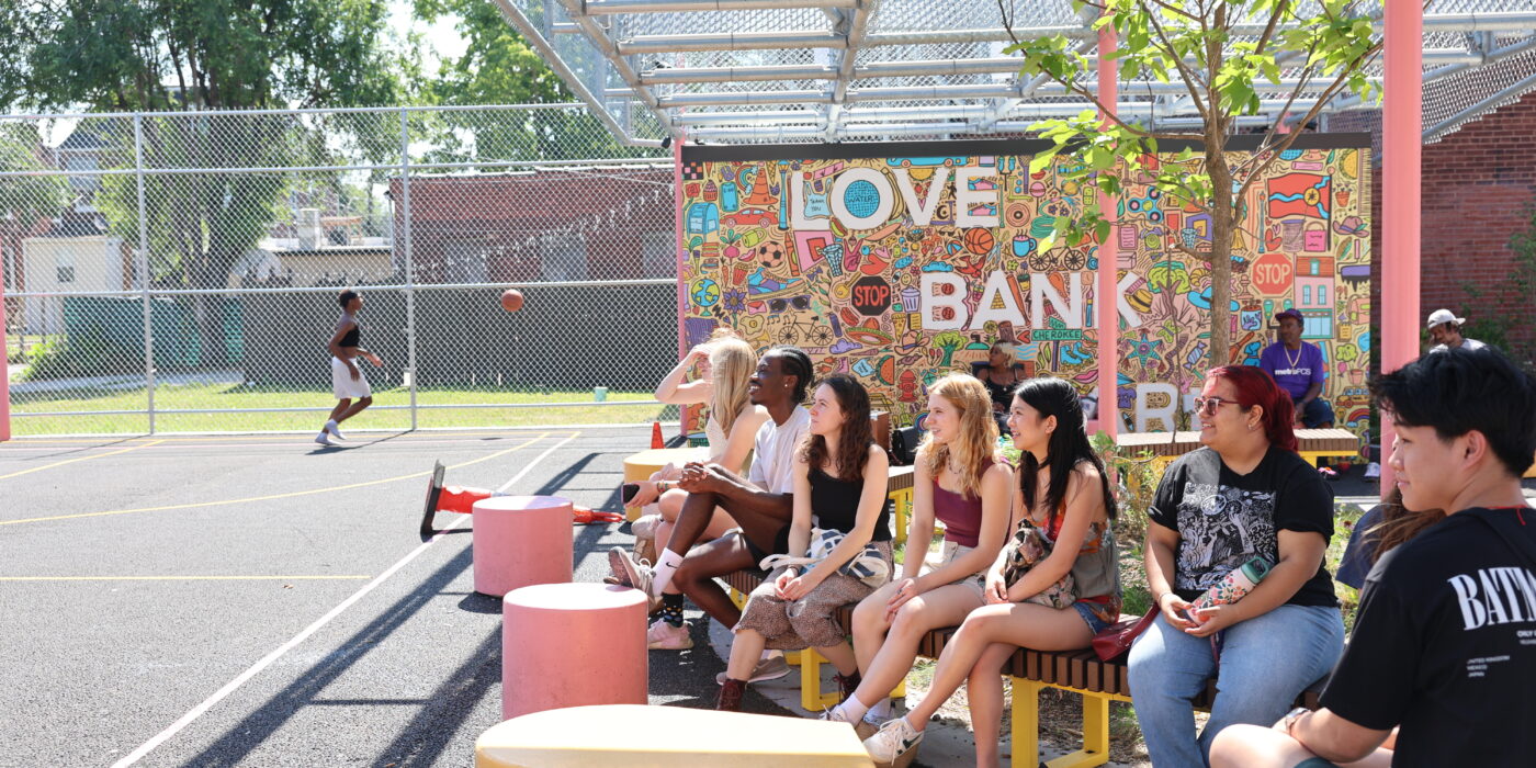 Members of the St. Louis Fellows Program visited Cherokee Street where they met with local leaders, explored different stores and restaurants and toured the exhibit, “Considering St. Louis," at the Luminary. (Photo: Scott Allen/WashU)