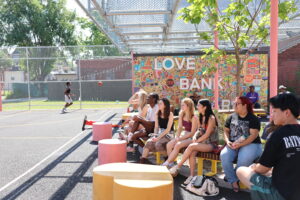 Members of the St. Louis Fellows Program visited Cherokee Street where they met with local leaders, explored different stores and restaurants and toured the exhibit, “Considering St. Louis," at the Luminary. (Photo: Scott Allen/WashU)