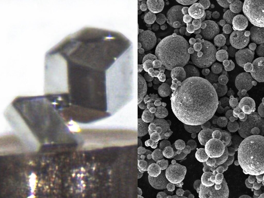 image of sodium metal and sodium vanadium phosphate