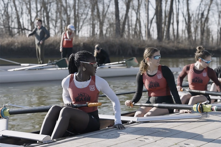 members of WashU Rowing