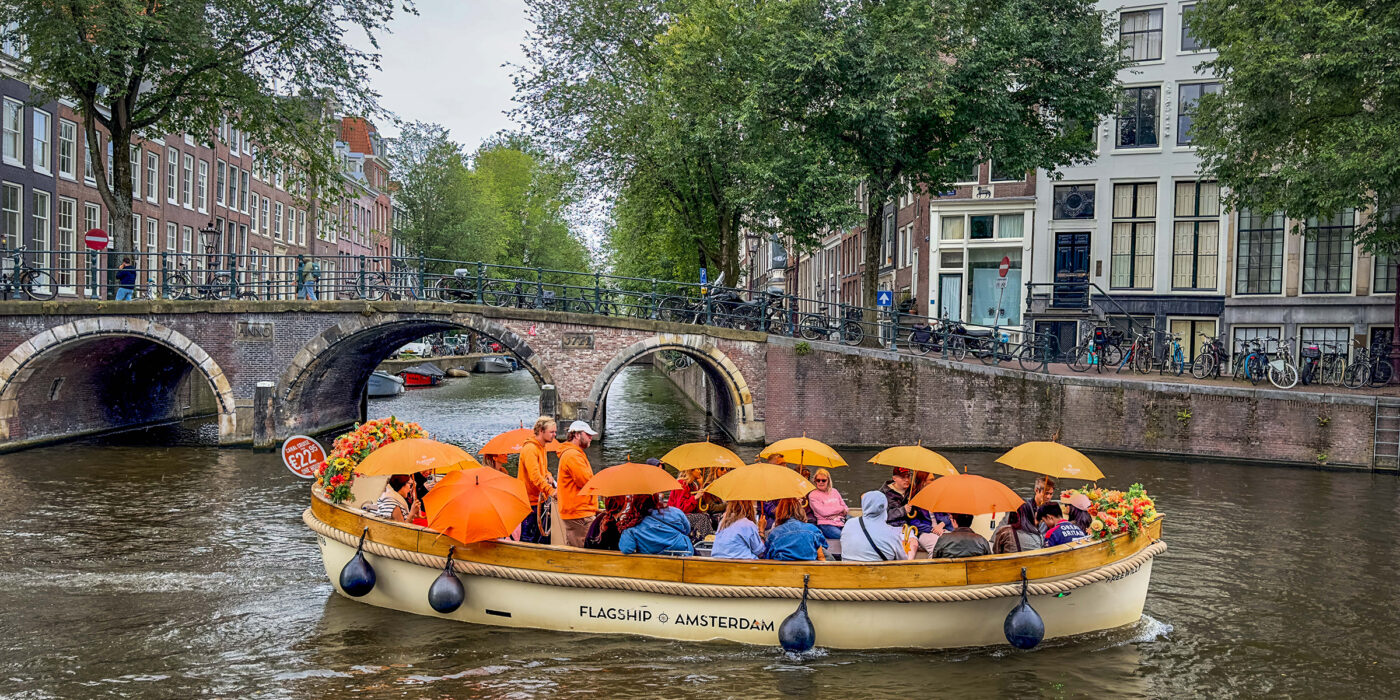 Amstel River in Amsterdam.