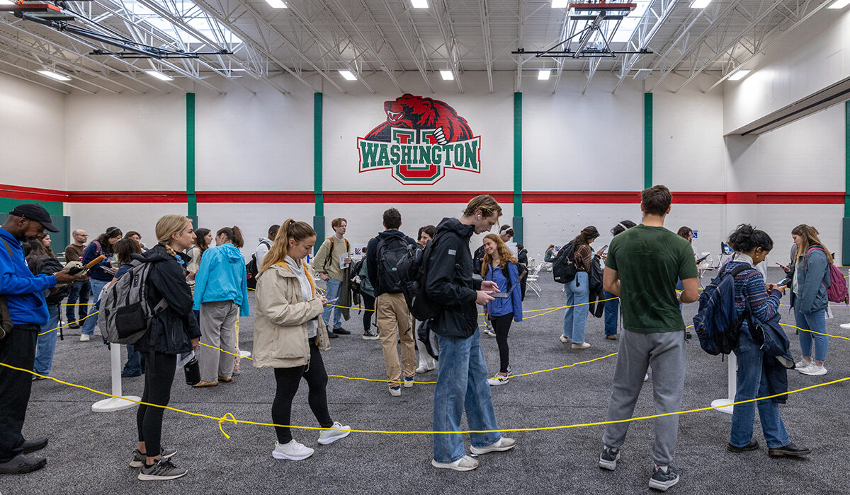 voters at the Athletic Complex