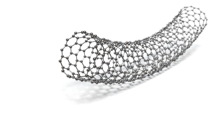 3D rendering of a carbon nanotube