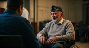 a veteran in a discussion