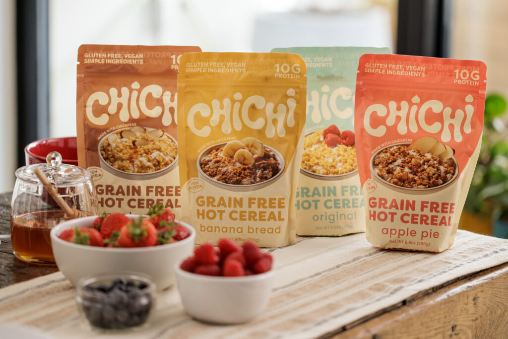 ChiChi hot cereal, a high-protein, low-sugar alternative to oatmeal, comes in four flavors. (Photo: Whitney Curtis)