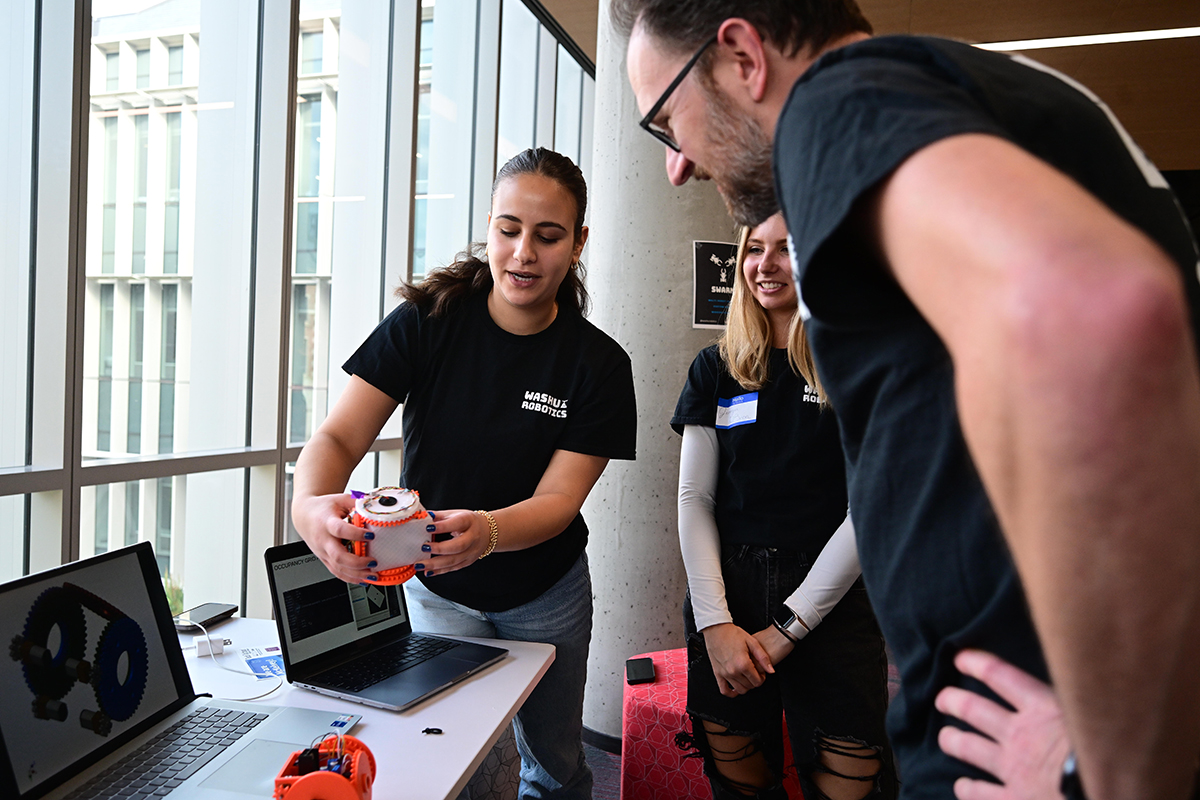 Attendees participate in STEM activities