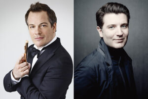 Flutist Emmanuel Pahud (left) and pianist Alessio Bax