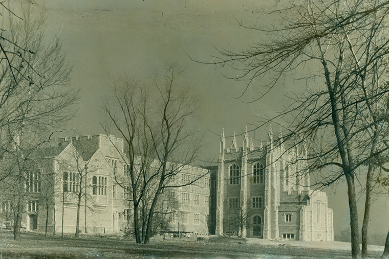 Brown Hall, as it looked in 1937.