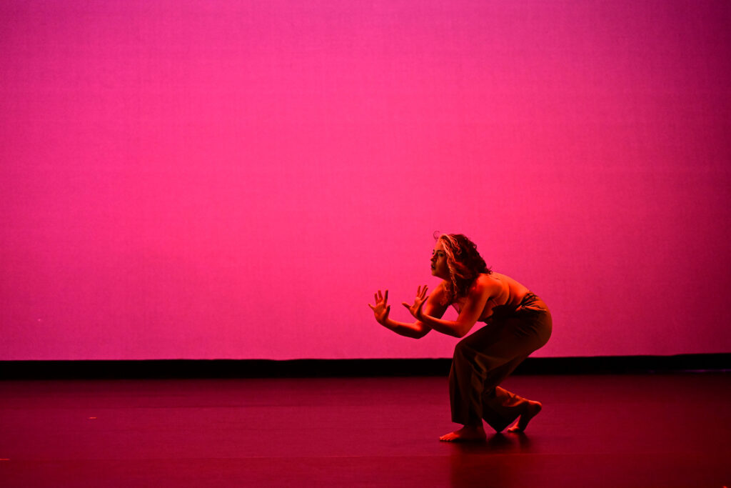 Dancer performing