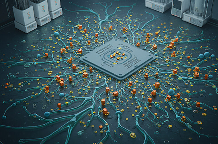 circuits looking like veins