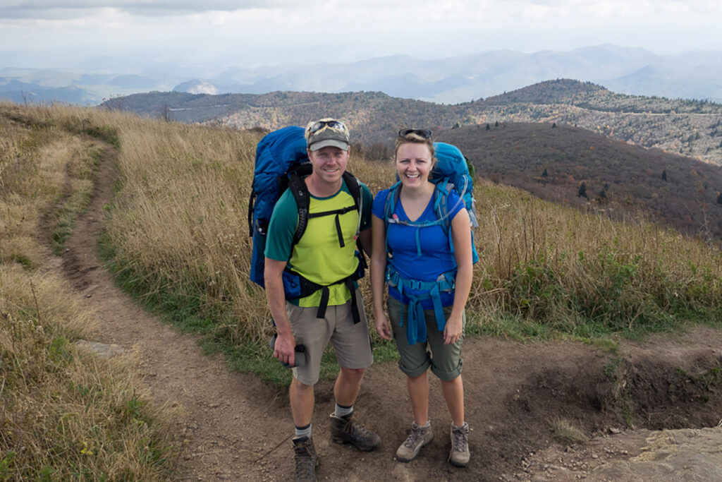 Mike Bezemek and his wife, Ina Seethaler, explore the Great Smoky Mountain National Park. (Photo: Alex Roberts)