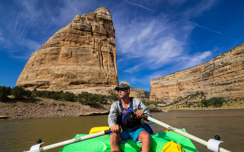 Author Mike Bezemek rafts on the river in Dinosaur National Monument on the northern border of Utah and Colorado. (Courtesy photo)