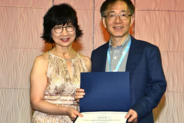 He receives statistics scholar award