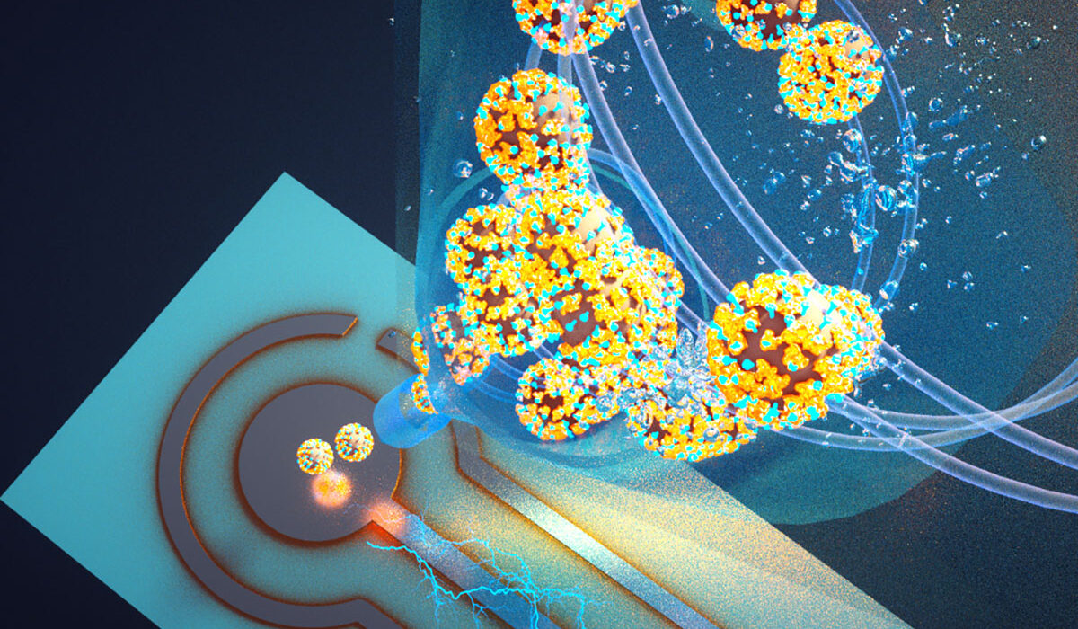 illustration of wet cyclone tool in virus detector
