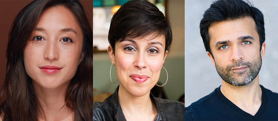 PAD podcasts guests (from left:) Sasha Diamond, Pirronne Yousefzadeh and Manik Choksi (Courtesy photos)