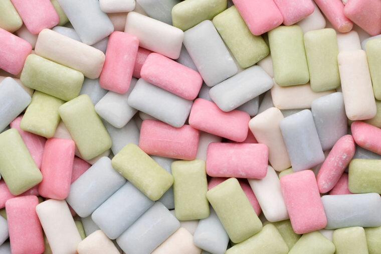 multicolored gum