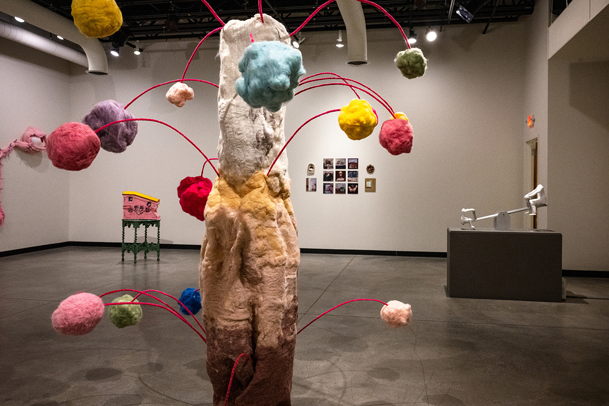 a snowy scene on the Danforth Campus