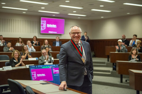 Baer installed as Knight Family Professor