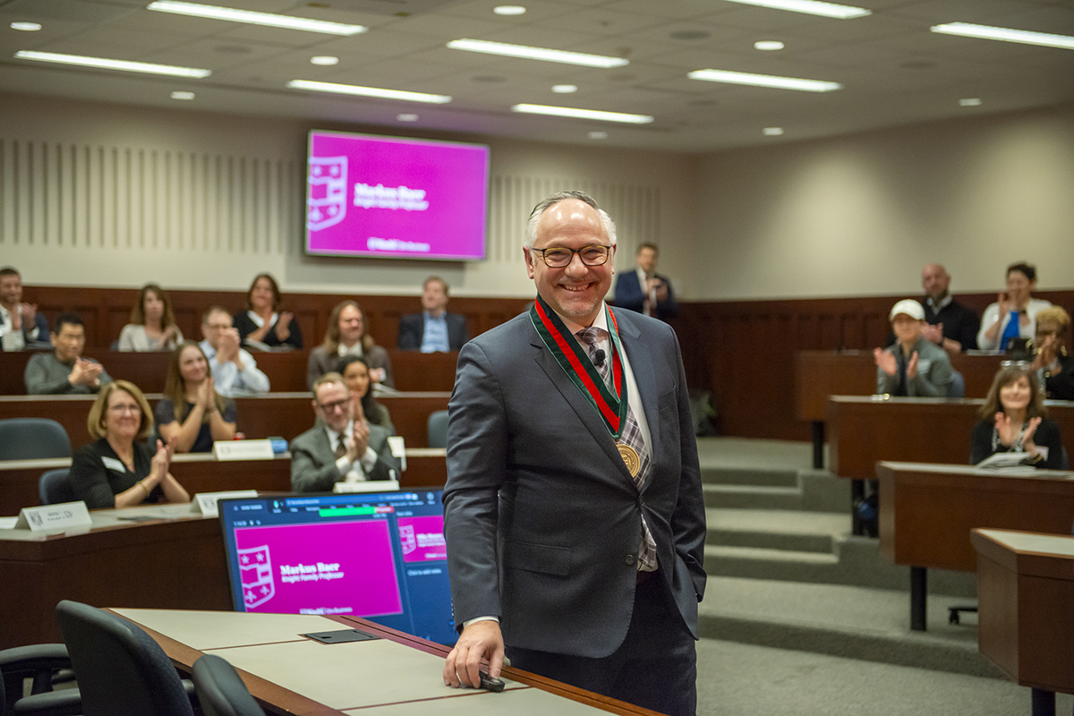 Baer installed as Knight Family Professor