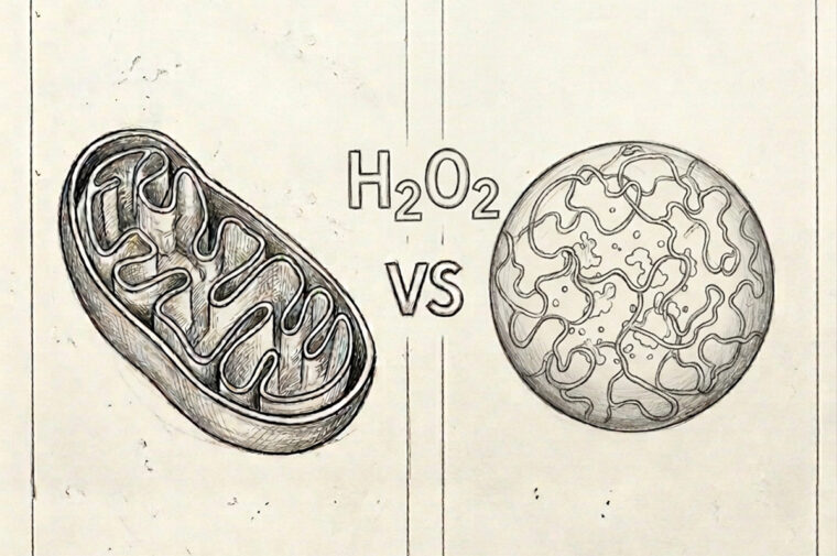 two illustrations of the inside of the cell