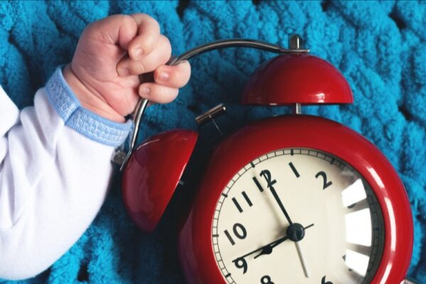 When does the body clock begin to synchronize with local time?