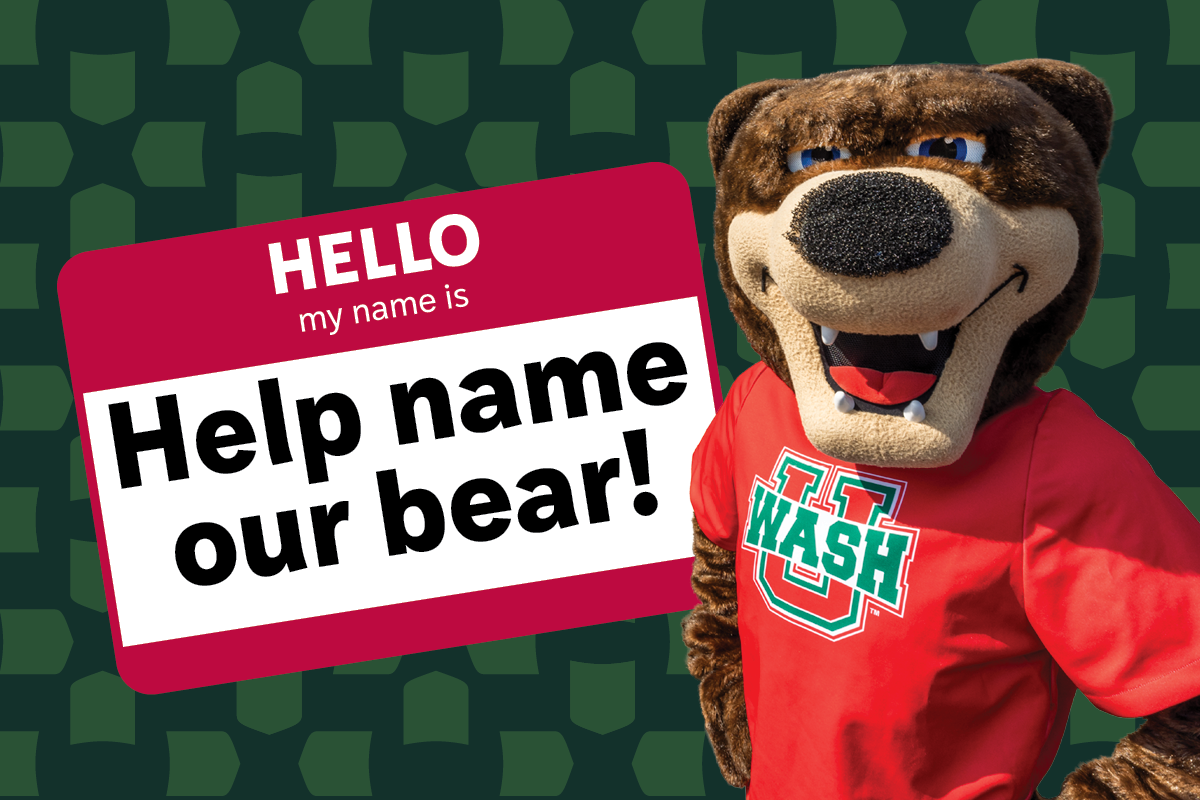 Help name the WashU bear mascot