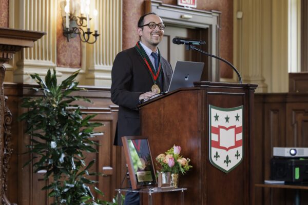 Glauber installed as inaugural Miriam Barr Librarian for Jewish and Near Eastern Studies