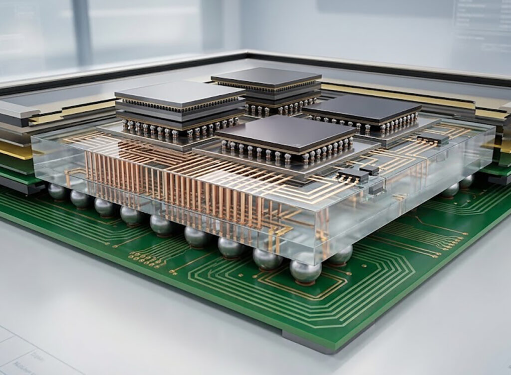 a semiconductor chip rendered image