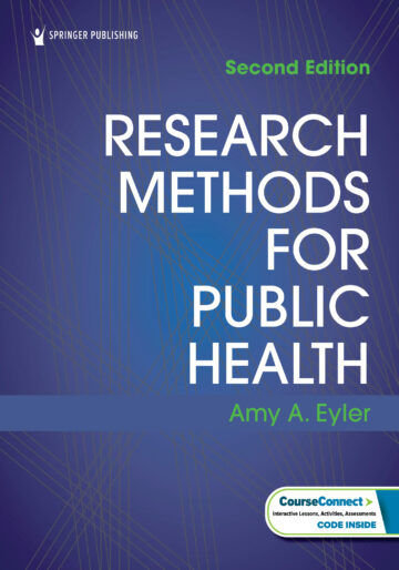 Book cover, "Research Methods for Public Health" by Amy A. Eyler
