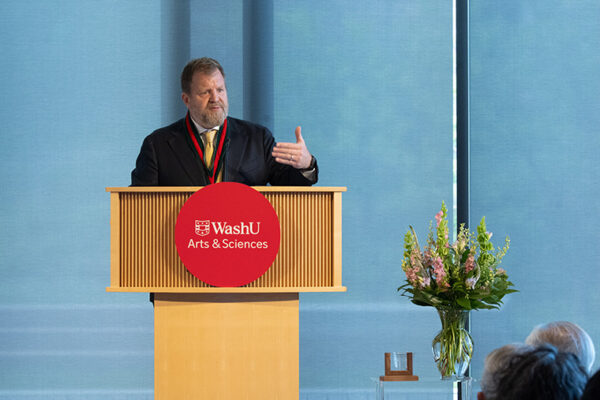 Eburne installed as J.H. Hexter Professor in the Humanities
