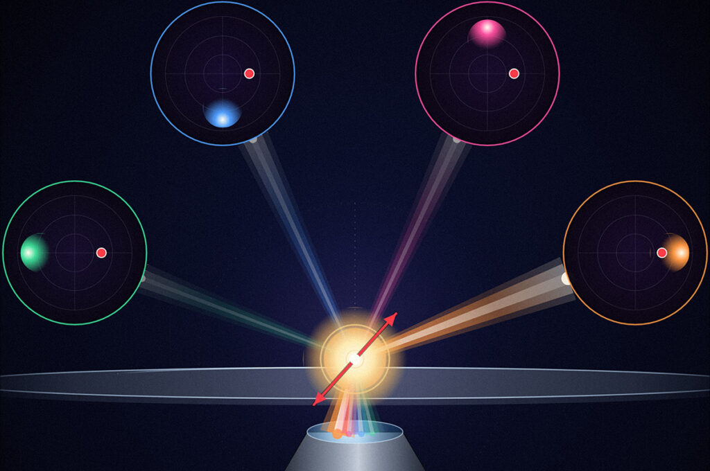 ai illustration of glass coverslips used in microscopy