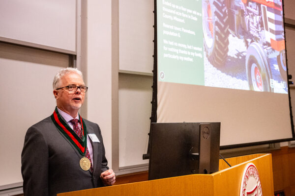 Friend installed as Stephen F. and Camilla T. Brauer Distinguished Professor