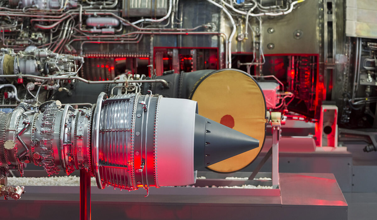 aircraft parts in a factory