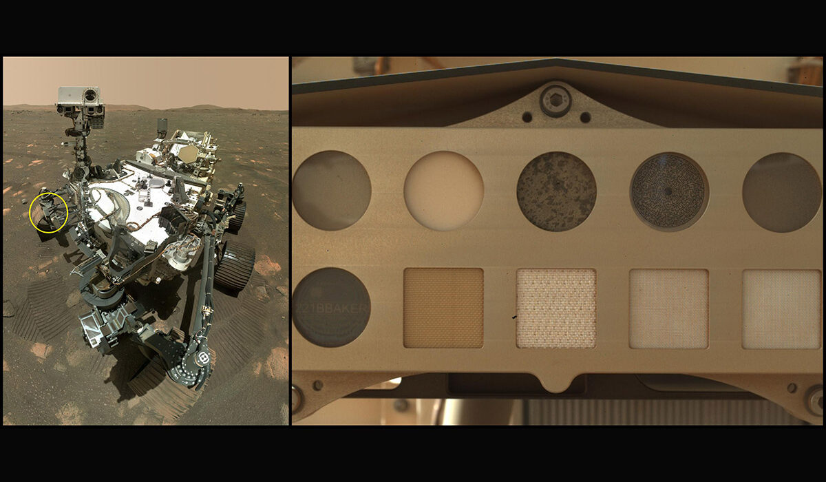 mars rover and swatches